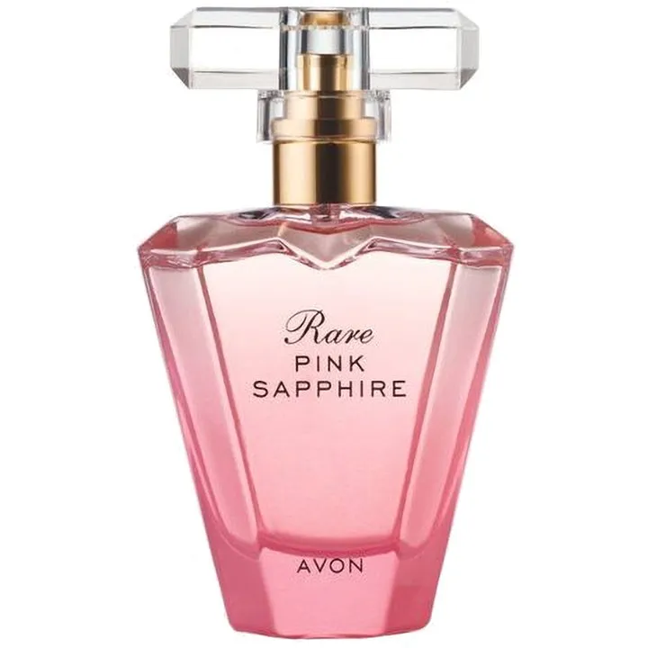 Avon Pink Sapphire perfume bottle
