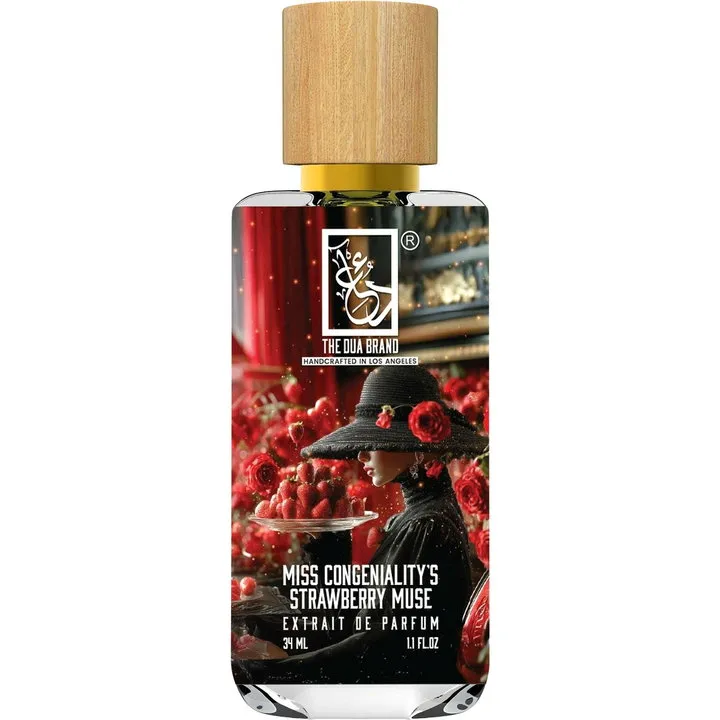 The Dua Brand Miss Congeniality's Strawberry Muse perfume bottle