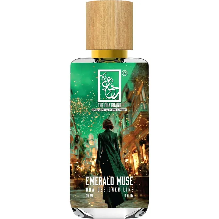 The Dua Brand Emerald Muse perfume bottle