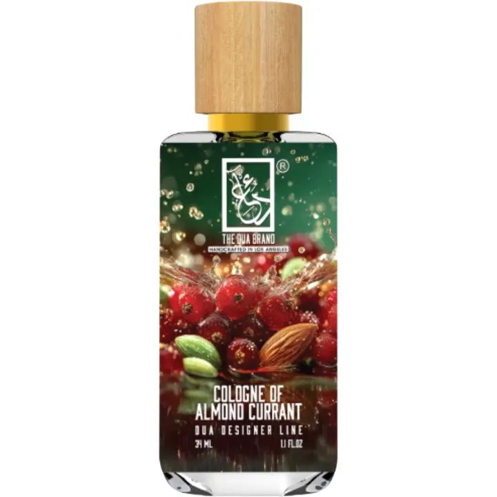 The Dua Brand Cologne of Almond Currant perfume bottle