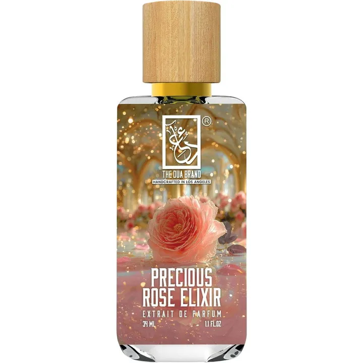 The Dua Brand Precious Rose Elixir perfume bottle