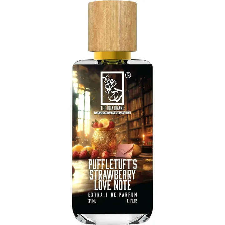 The Dua Brand Puffletuft's Strawberry Love Note perfume bottle