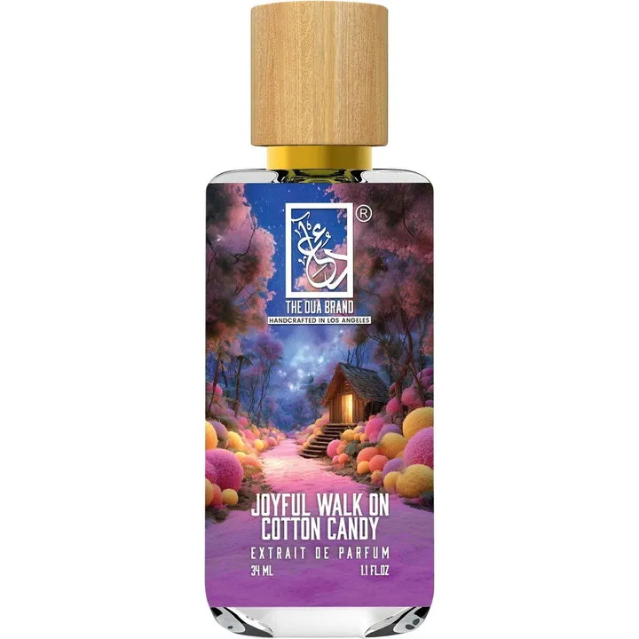 The Dua Brand Joyful Walk on Cotton Candy perfume bottle