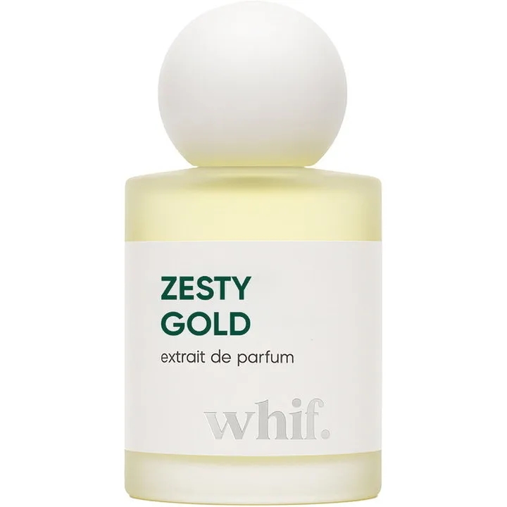 whif. Zesty Gold perfume bottle