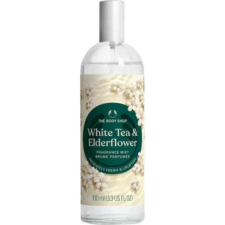 The Body Shop White Tea & Elderflower perfume bottle