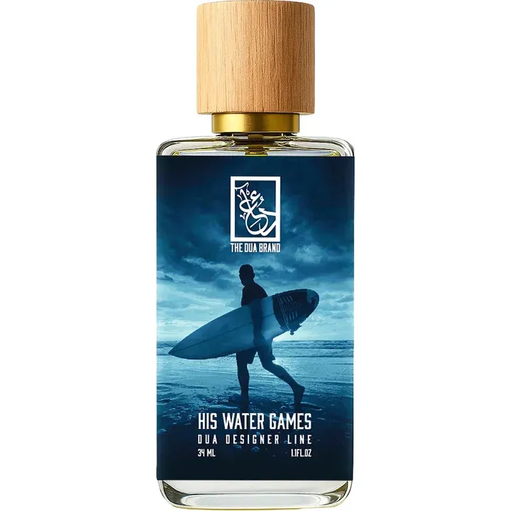 The Dua Brand His Water Games perfume bottle
