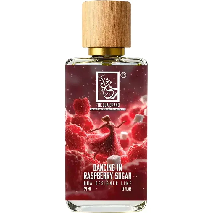 The Dua Brand Dancing in Raspberry Sugar perfume bottle
