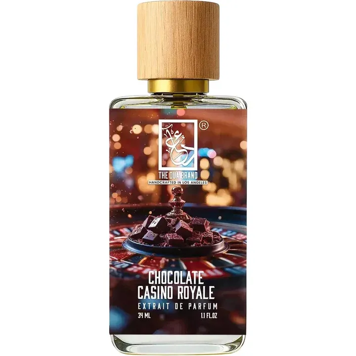 The Dua Brand Chocolate Casino Royale perfume bottle