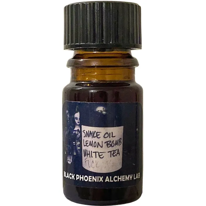 Black Phoenix Alchemy Lab Snake Oil Lemon Bomb White Tea Fuck Up perfume bottle