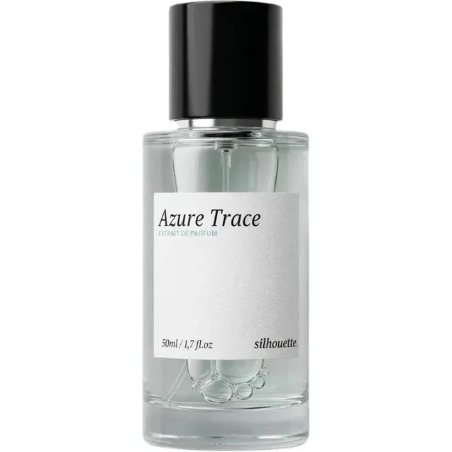 silhouette. Azure Trace perfume bottle