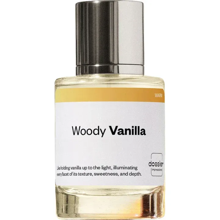 Dossier Woody Vanilla perfume bottle