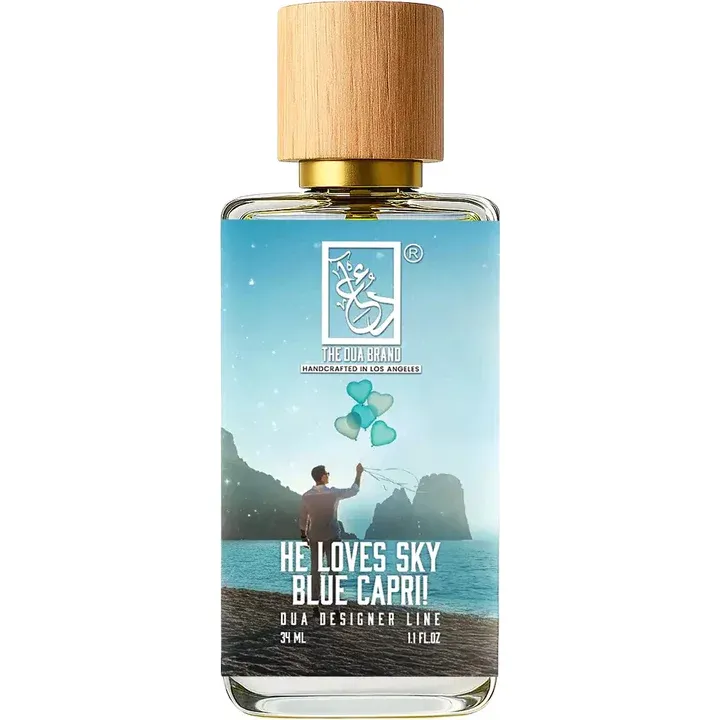 The Dua Brand He Loves Sky Blue Capri! perfume bottle