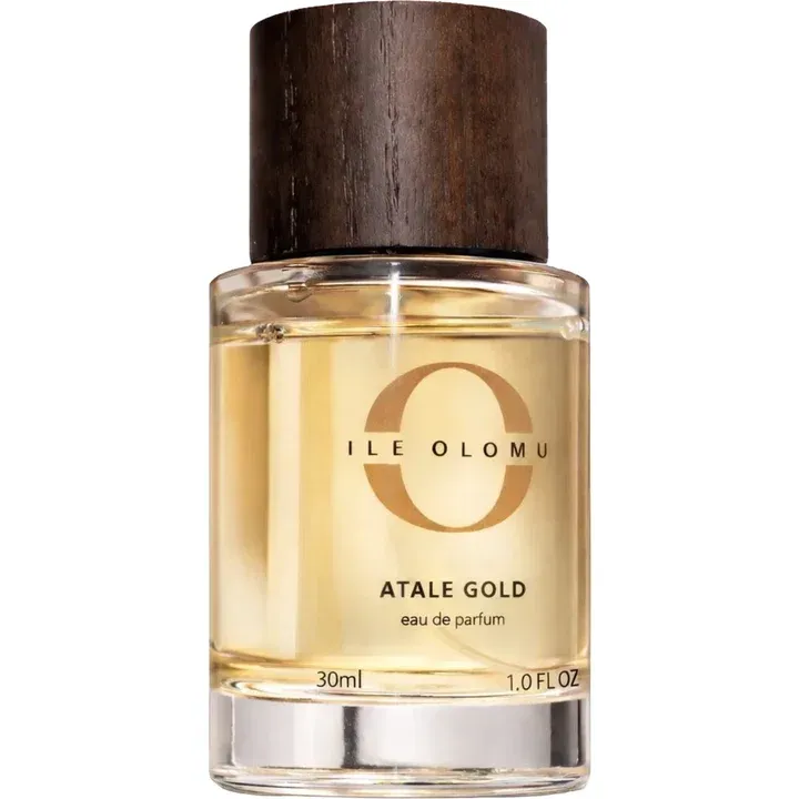 Ilé Olomu Atalẹ Gold perfume bottle