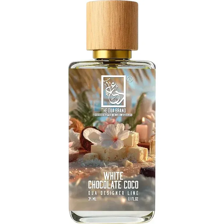 The Dua Brand White Chocolate Coco perfume bottle