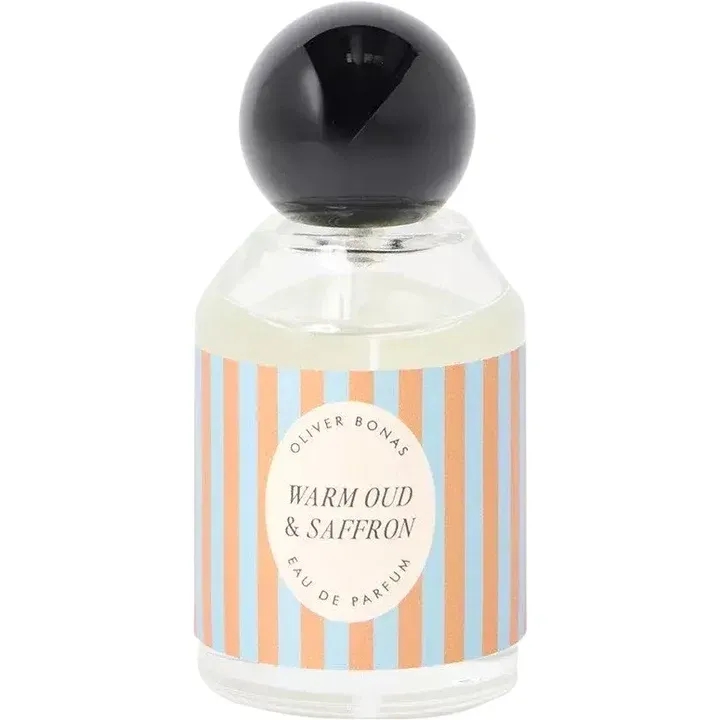 Oliver Bonas Warm Oud & Saffron perfume bottle