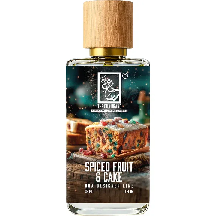The Dua Brand Spiced Fruit & Cake perfume bottle