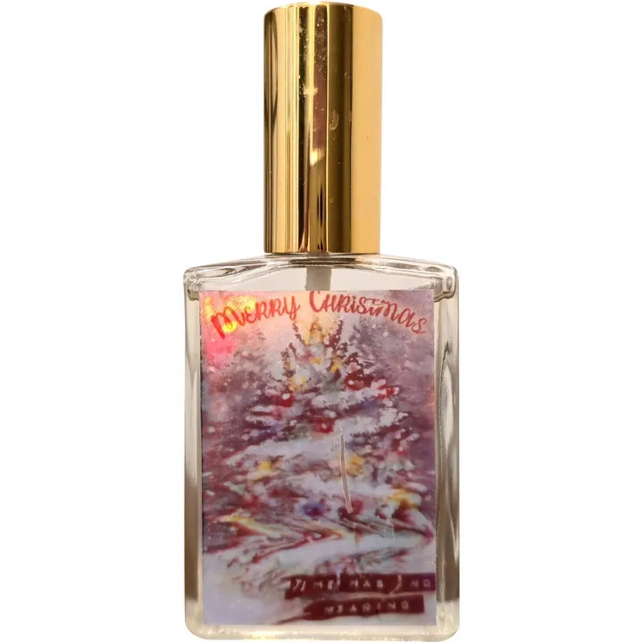 Death and Floral Merry Christmas Time Has No Meaning perfume bottle