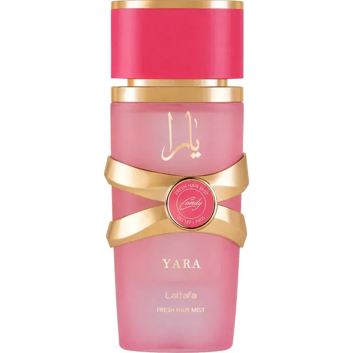 Lattafa Yara Candy (Hair Mist) perfume bottle