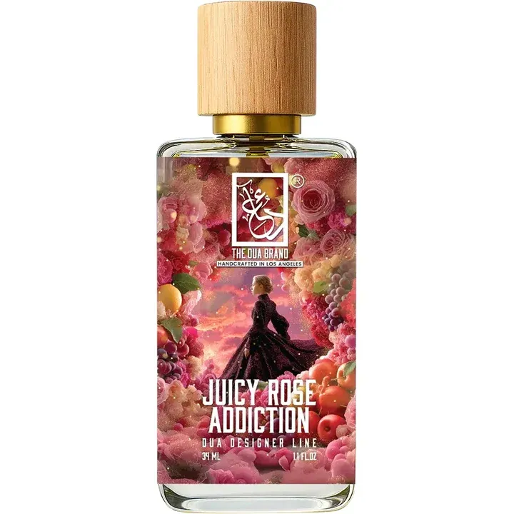 The Dua Brand Juicy Rose Addiction perfume bottle