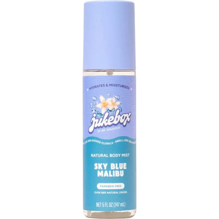 Dr. Squatch Jukebox - Sky Blue Malibu perfume bottle