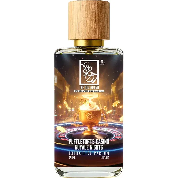 The Dua Brand Puffletuft's Casino Royale Nights perfume bottle