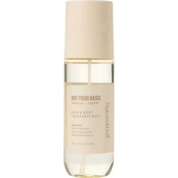 NatureWell Not Your Basic Vanilla + Cream perfume bottle