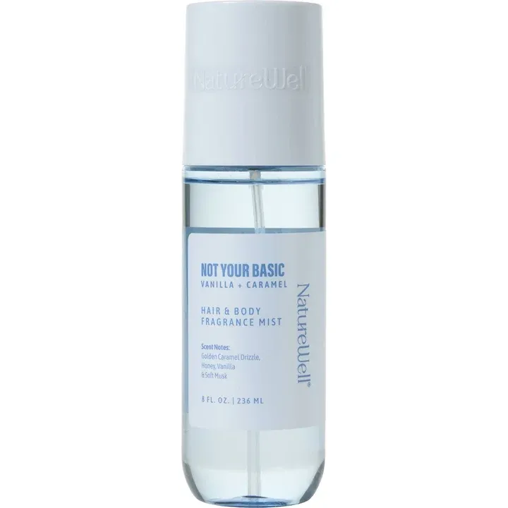 NatureWell Not Your Basic Vanilla + Caramel perfume bottle