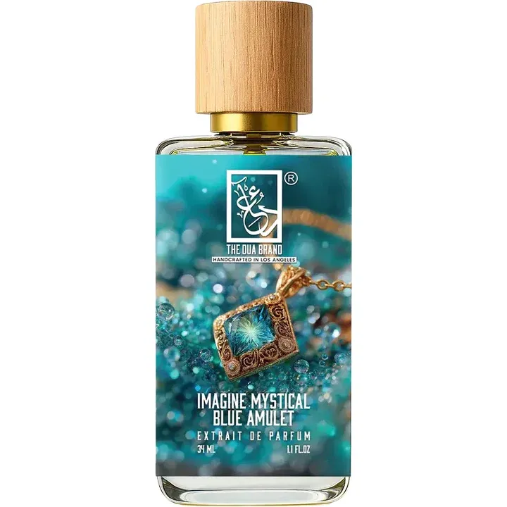 The Dua Brand Imagine Mystical Blue Amulet perfume bottle