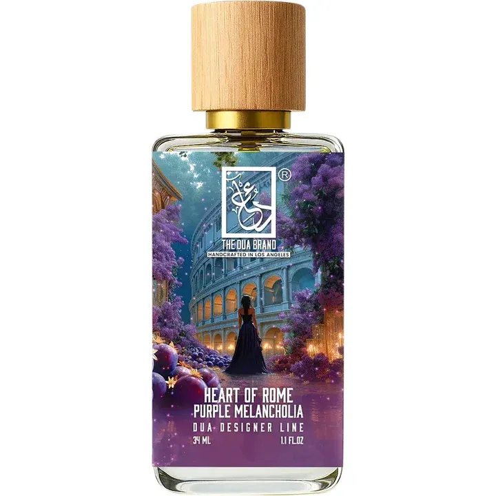 The Dua Brand Heart of Rome Purple Melancholia perfume bottle