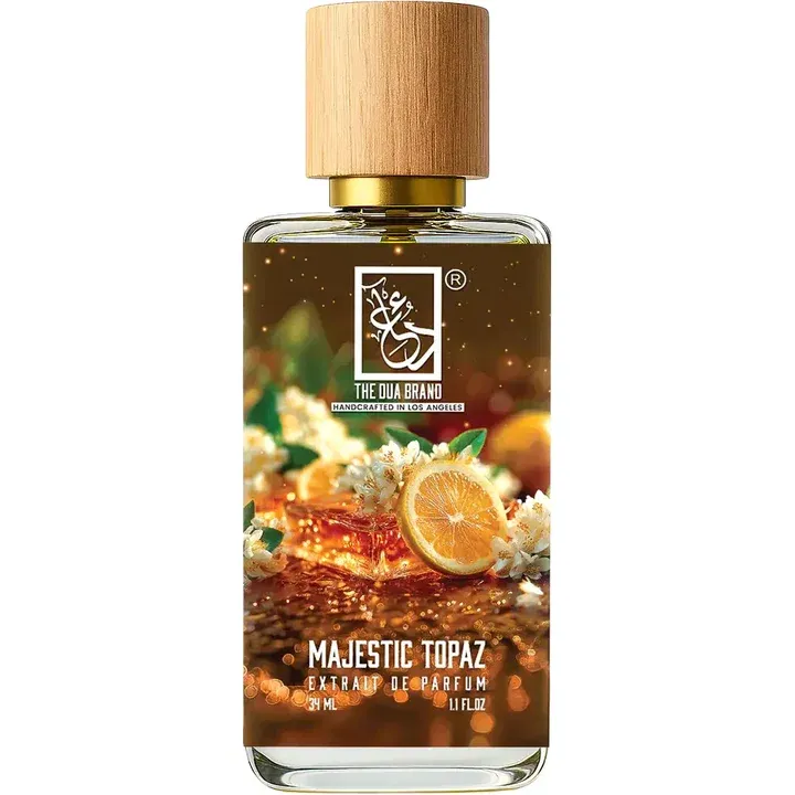 The Dua Brand Majestic Topaz perfume bottle