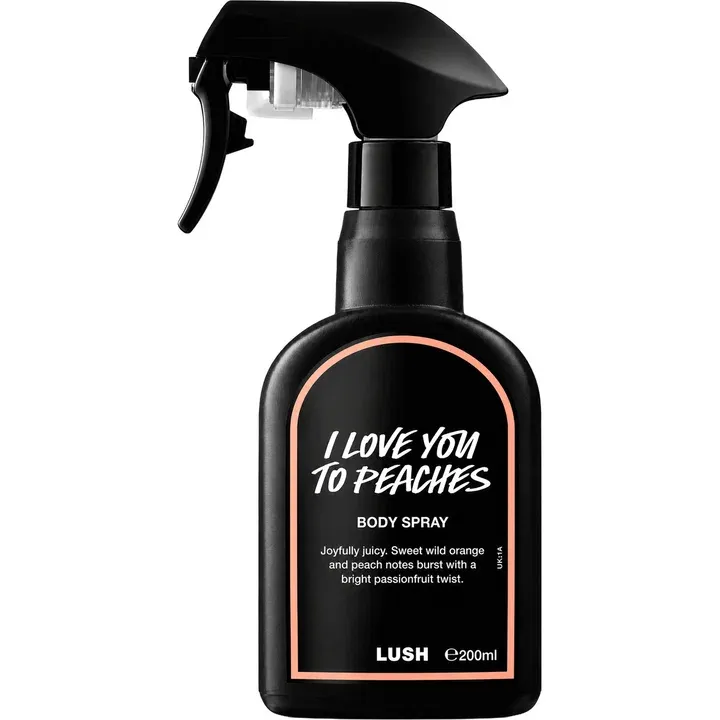 Lush I Love You to Peaches perfume bottle