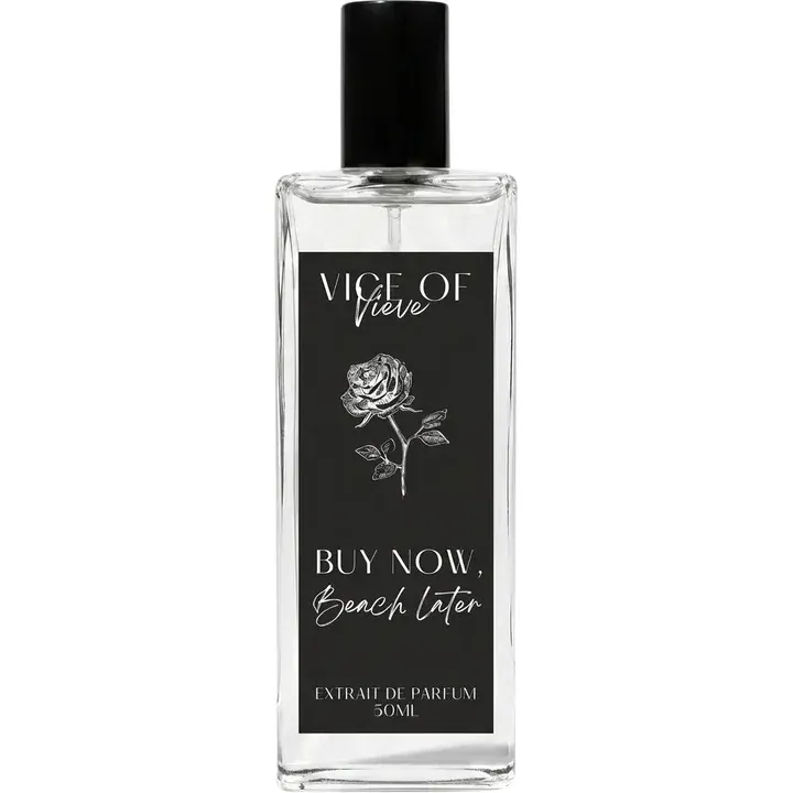 Vice of Vieve Buy Now, Beach Later perfume bottle