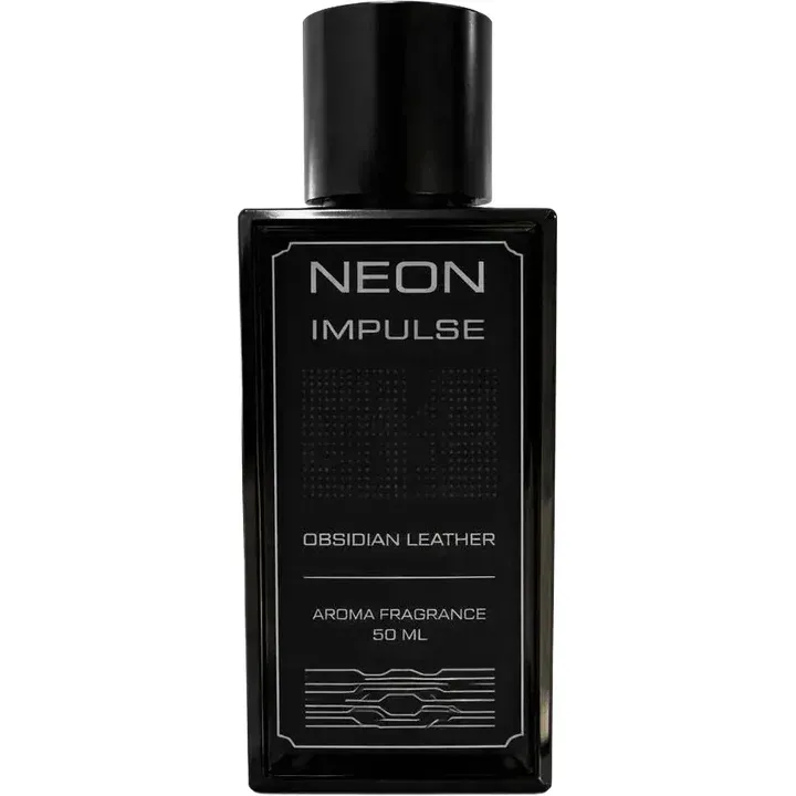 Neon Impulse Obsidian Leather perfume bottle