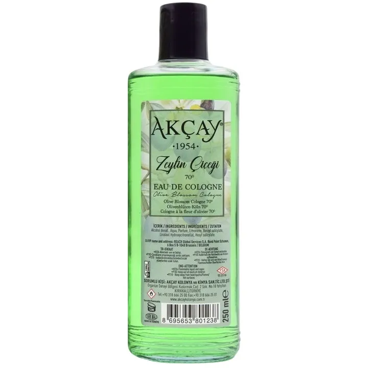 Akçay Kolonya Olive Flower / Zeytin Çiçeği Kolonyası parfüm şişesi