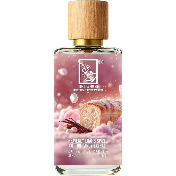 The Dua Brand Heavenly Loaf's Spiced Cotton Candy Extrait perfume bottle