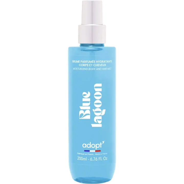 Adopt' Blue Lagoon perfume bottle