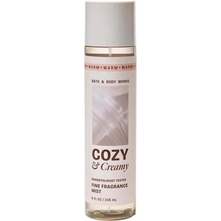 Bath & Body Works Cozy & Creamy perfume bottle