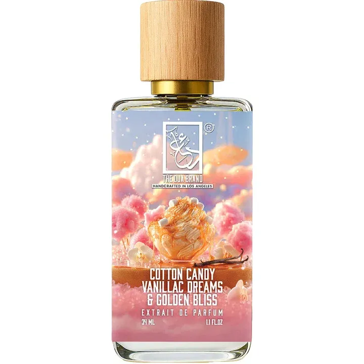 The Dua Brand Cotton Candy Vanillac Dreams & Golden Bliss parfüm şişesi