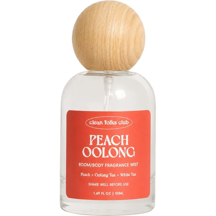 Clean Folks Club Peach Oolong perfume bottle