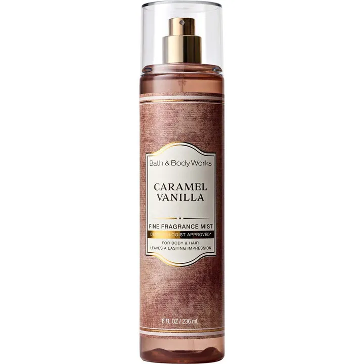 Bath & Body Works Caramel Vanilla perfume bottle
