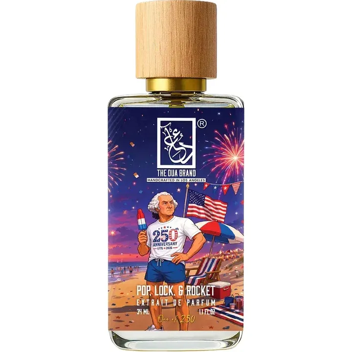 The Dua Brand Pop, Lock, & Rocket parfüm şişesi