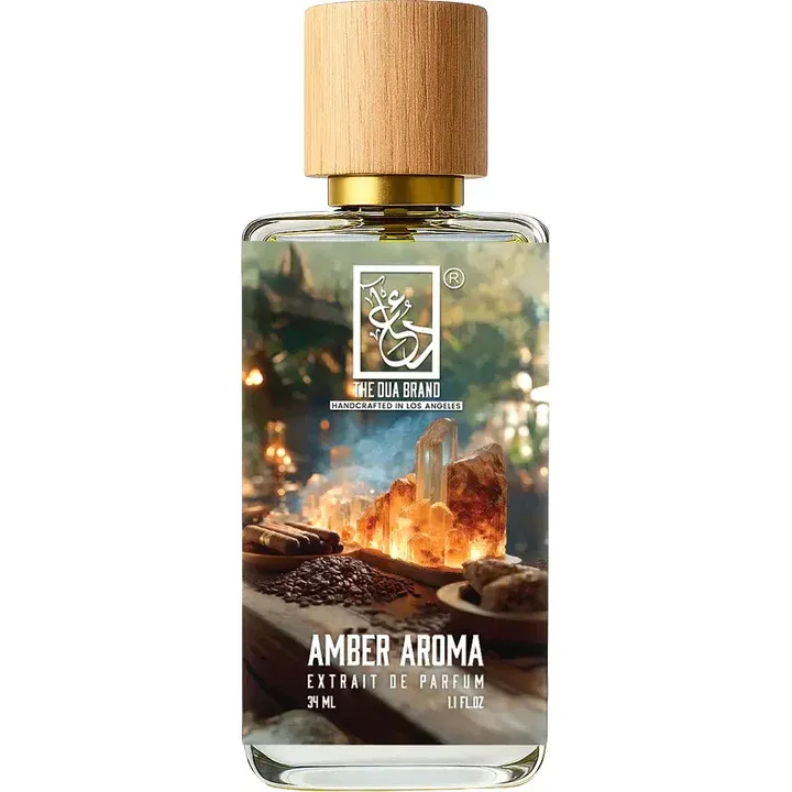The Dua Brand Amber Aroma perfume bottle