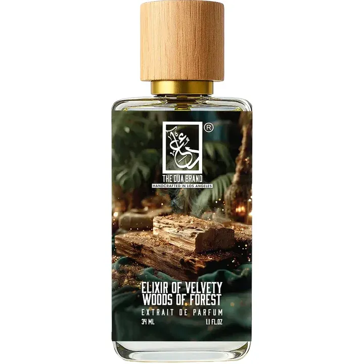 The Dua Brand Elixir of Velvety Woods of Forest perfume bottle