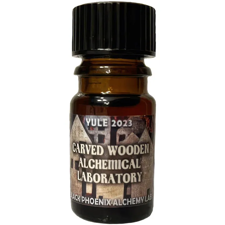 Black Phoenix Alchemy Lab Carved Wooden Alchemical Laboratory perfume bottle