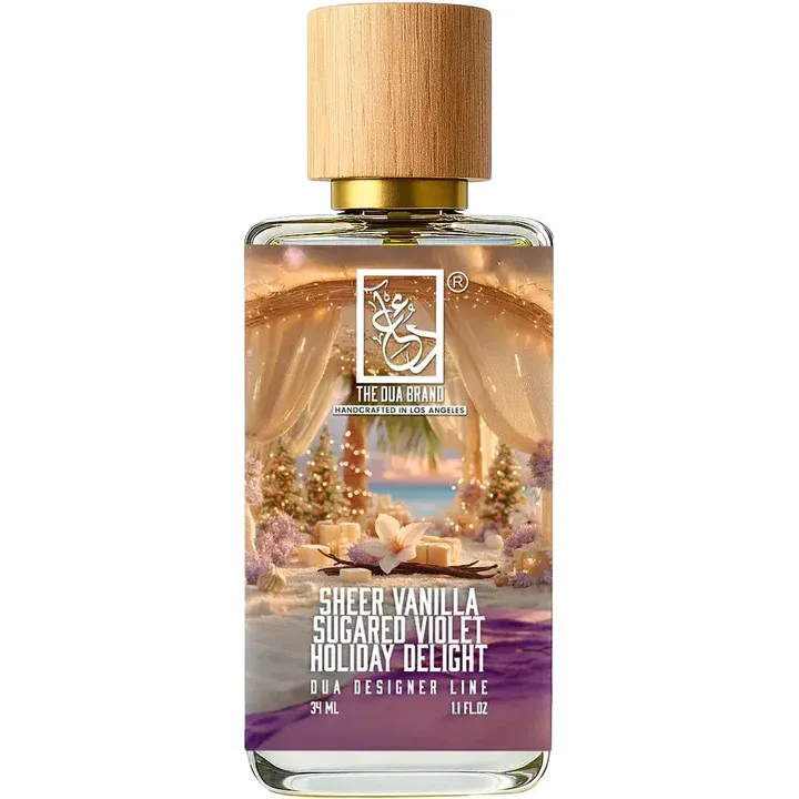 The Dua Brand Sheer Vanilla Sugared Violet Holiday Delight parfüm şişesi
