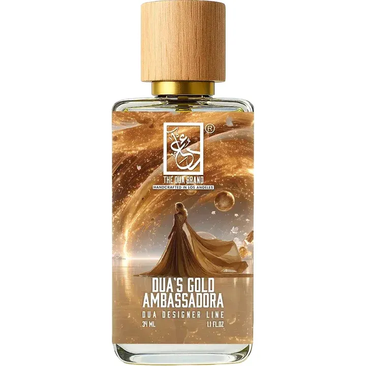 The Dua Brand Dua's Gold Ambassadora parfüm şişesi