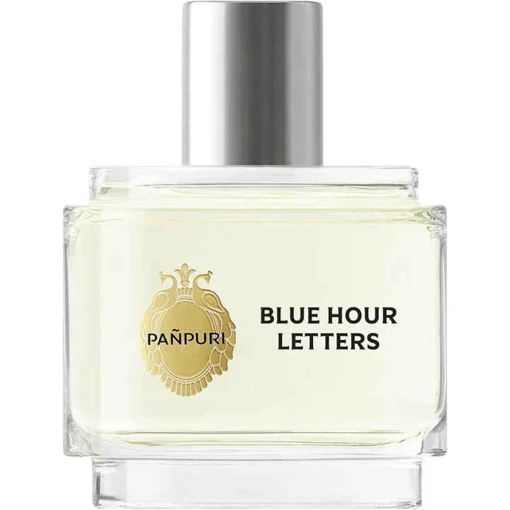 Pañpuri Blue Hour Letters perfume bottle