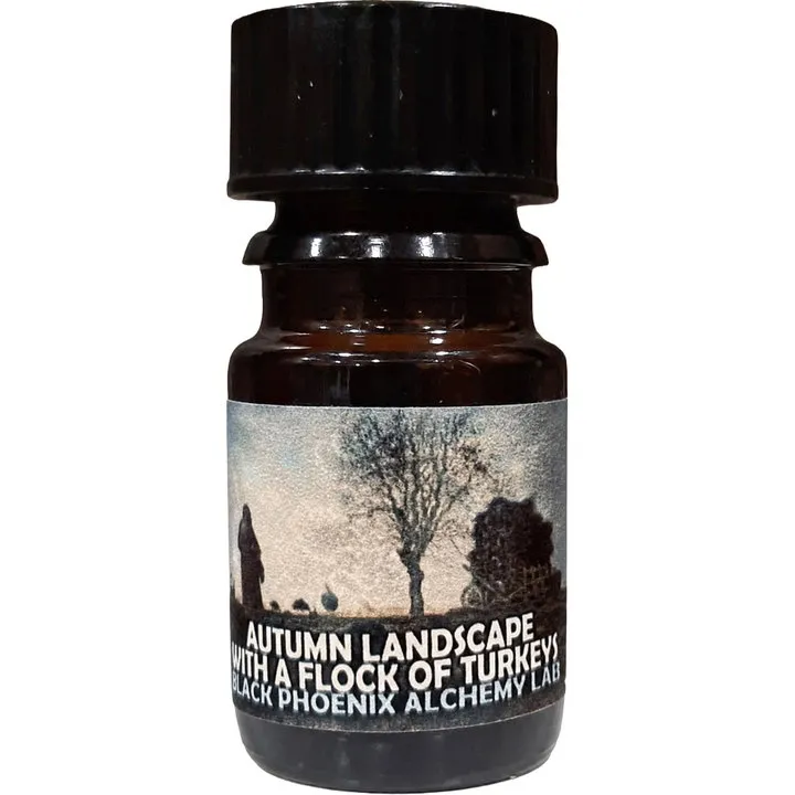Black Phoenix Alchemy Lab Autumn Landscape with a Flock of Turkeys perfume bottle