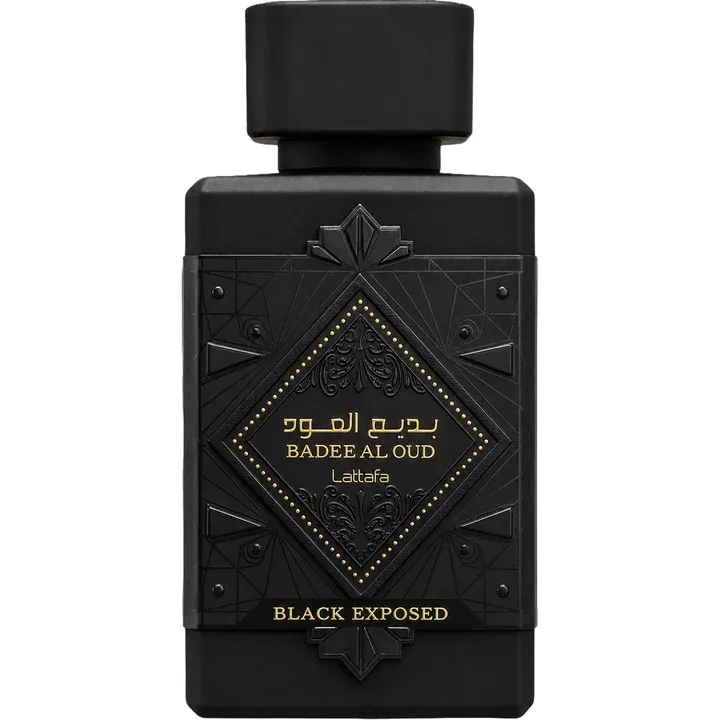 Lattafa Black Exposed perfume bottle