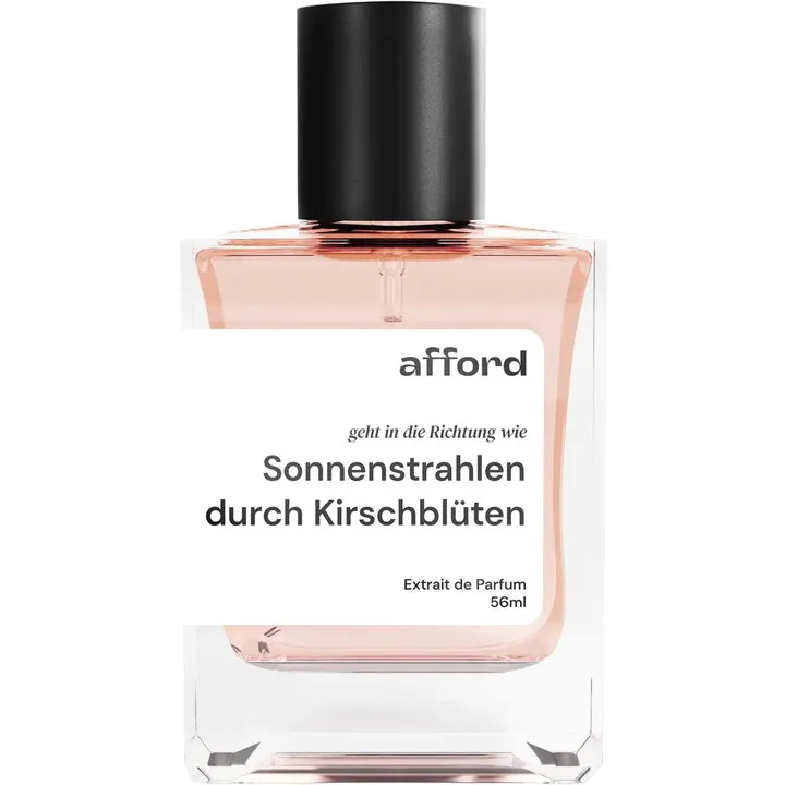 Afford Sonnenstrahlen durch Kirschblüten perfume bottle